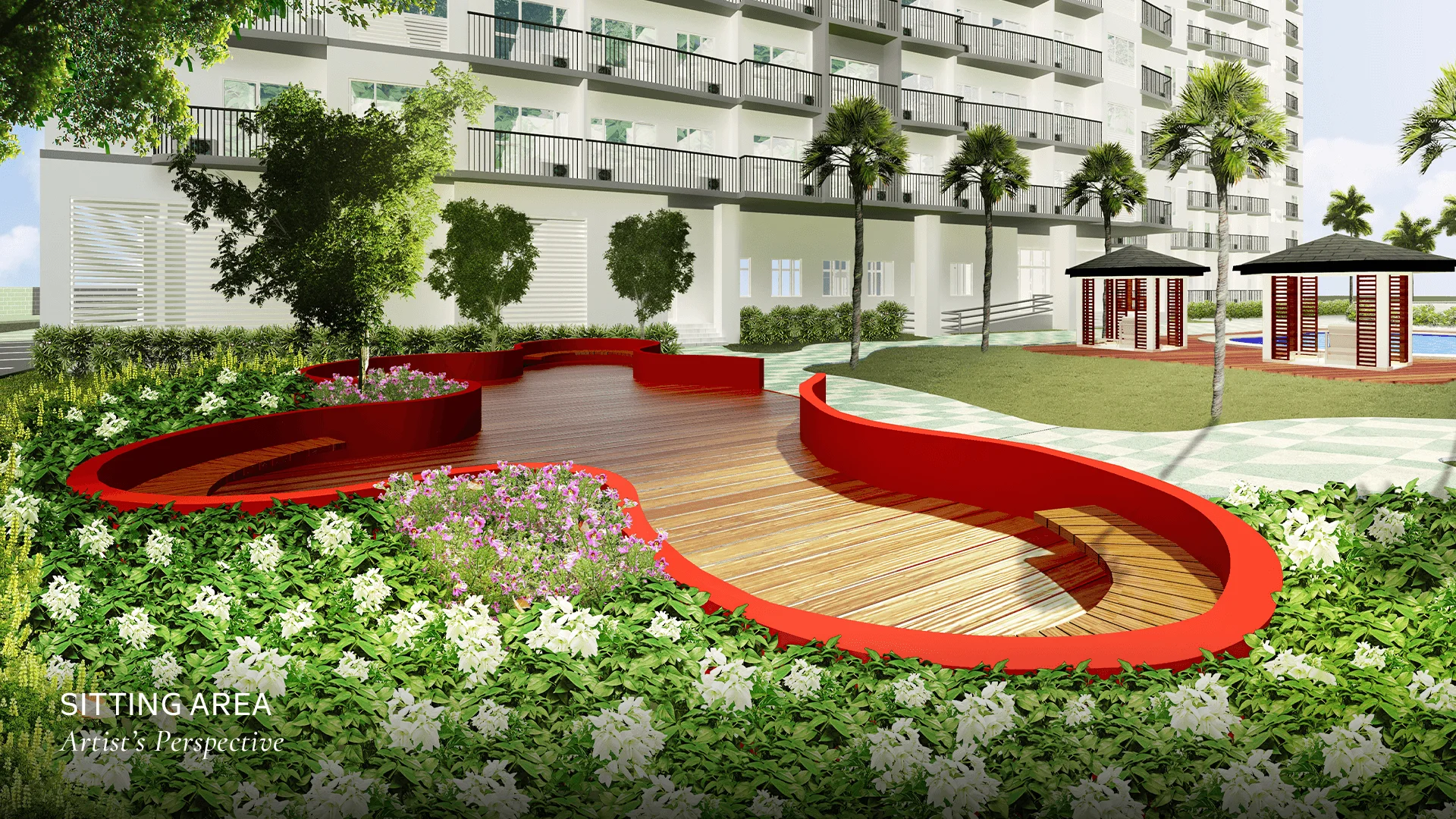 An amenity area at Joy Residences.