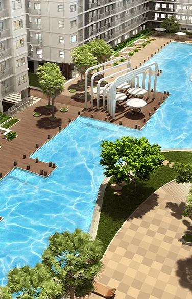 The lobby at Shore 3 Residences.