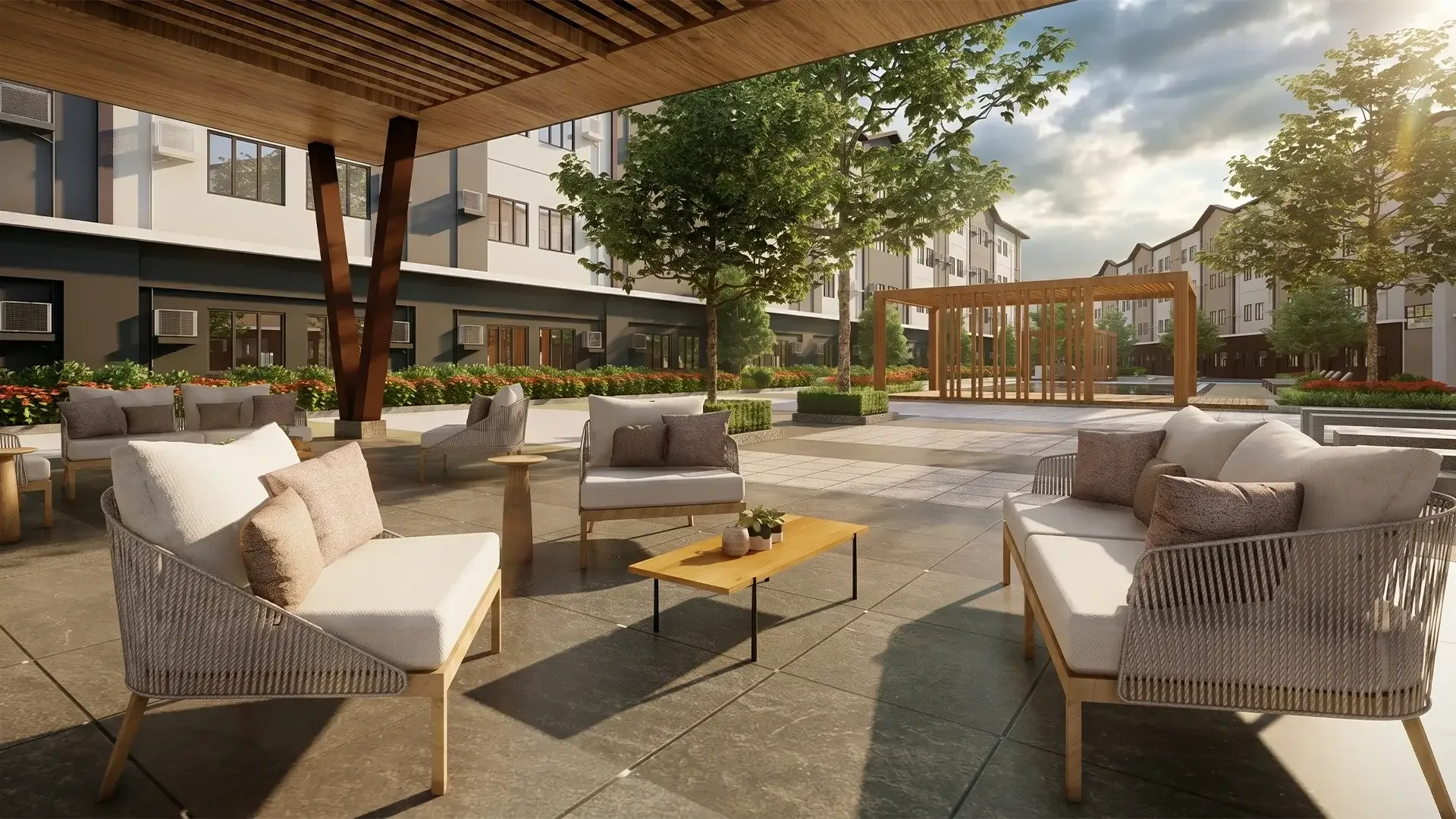 An amenity area at Zeal Residences.