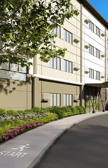 An amenity area at Glade Residences.