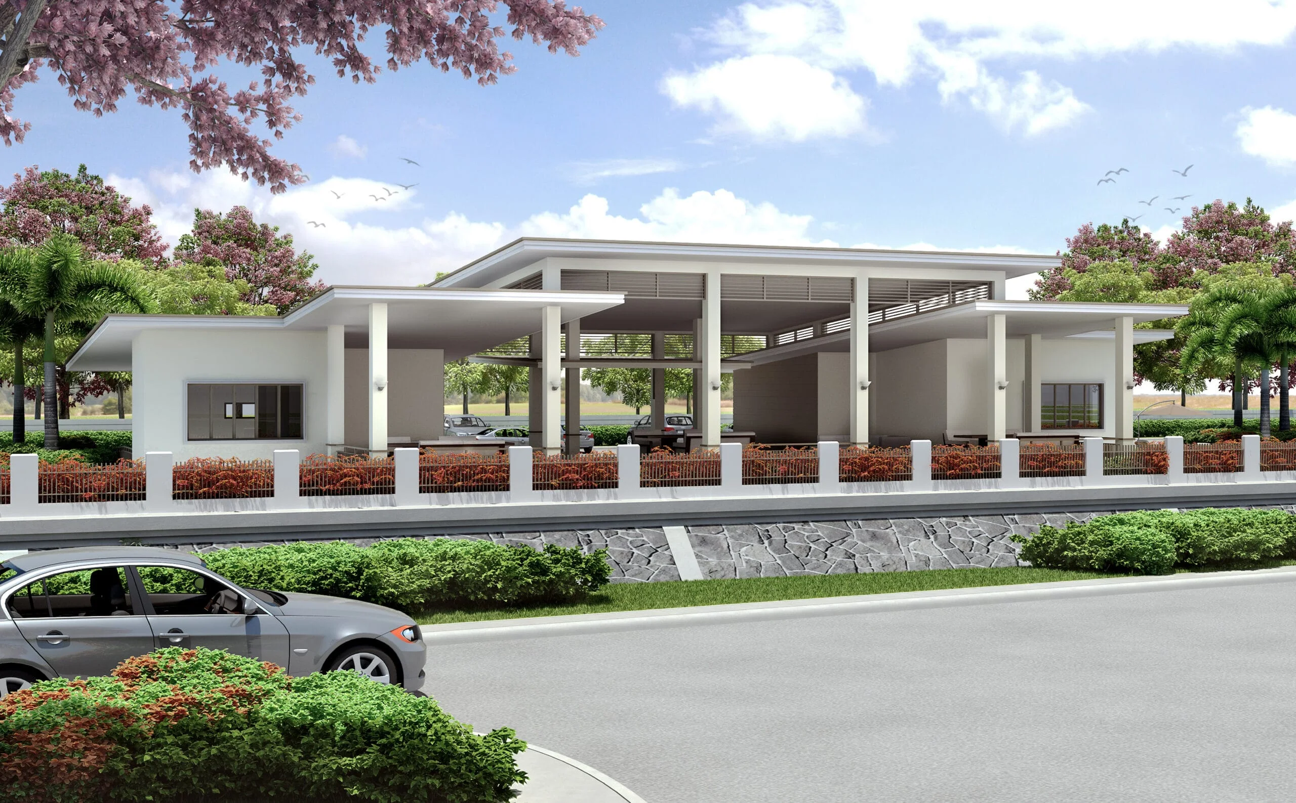 The clubhouse at Cheerful Homes.
