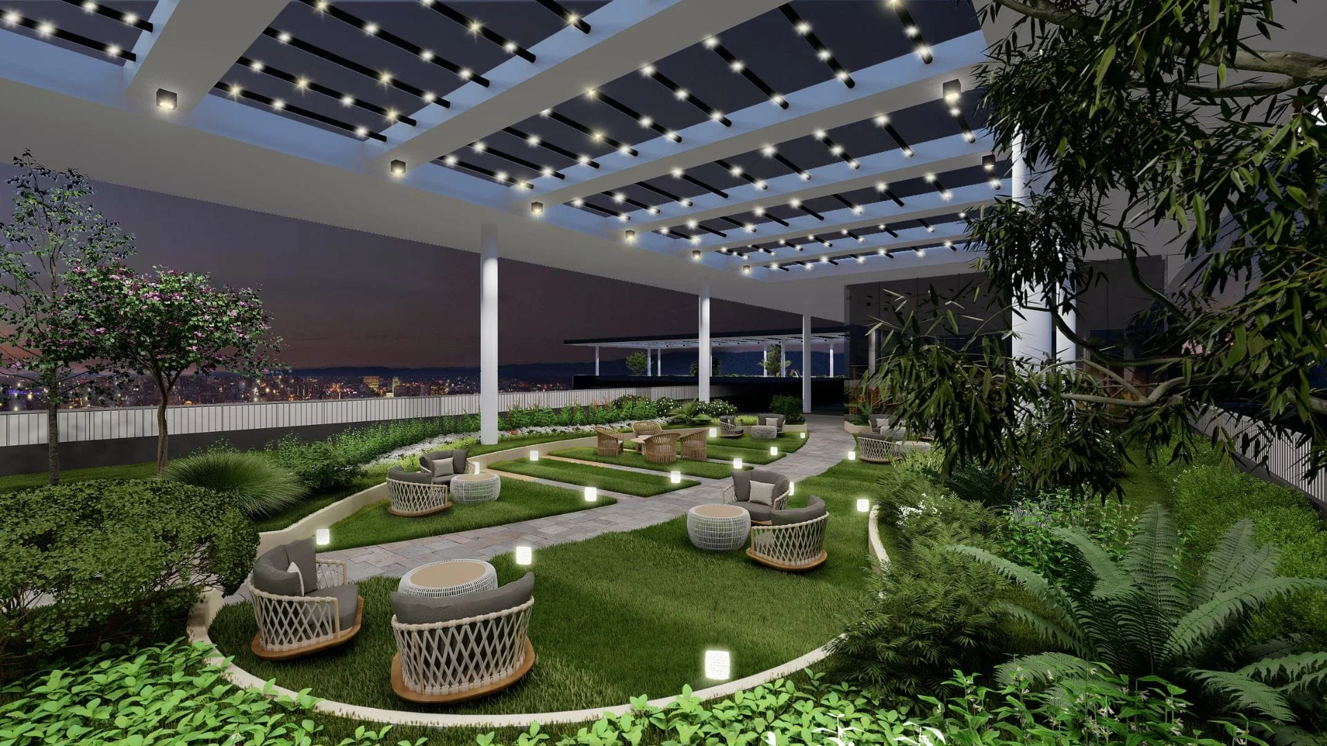 An amenity area at Glam Residences.