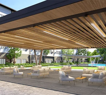 An amenity area at Glade Residences.
