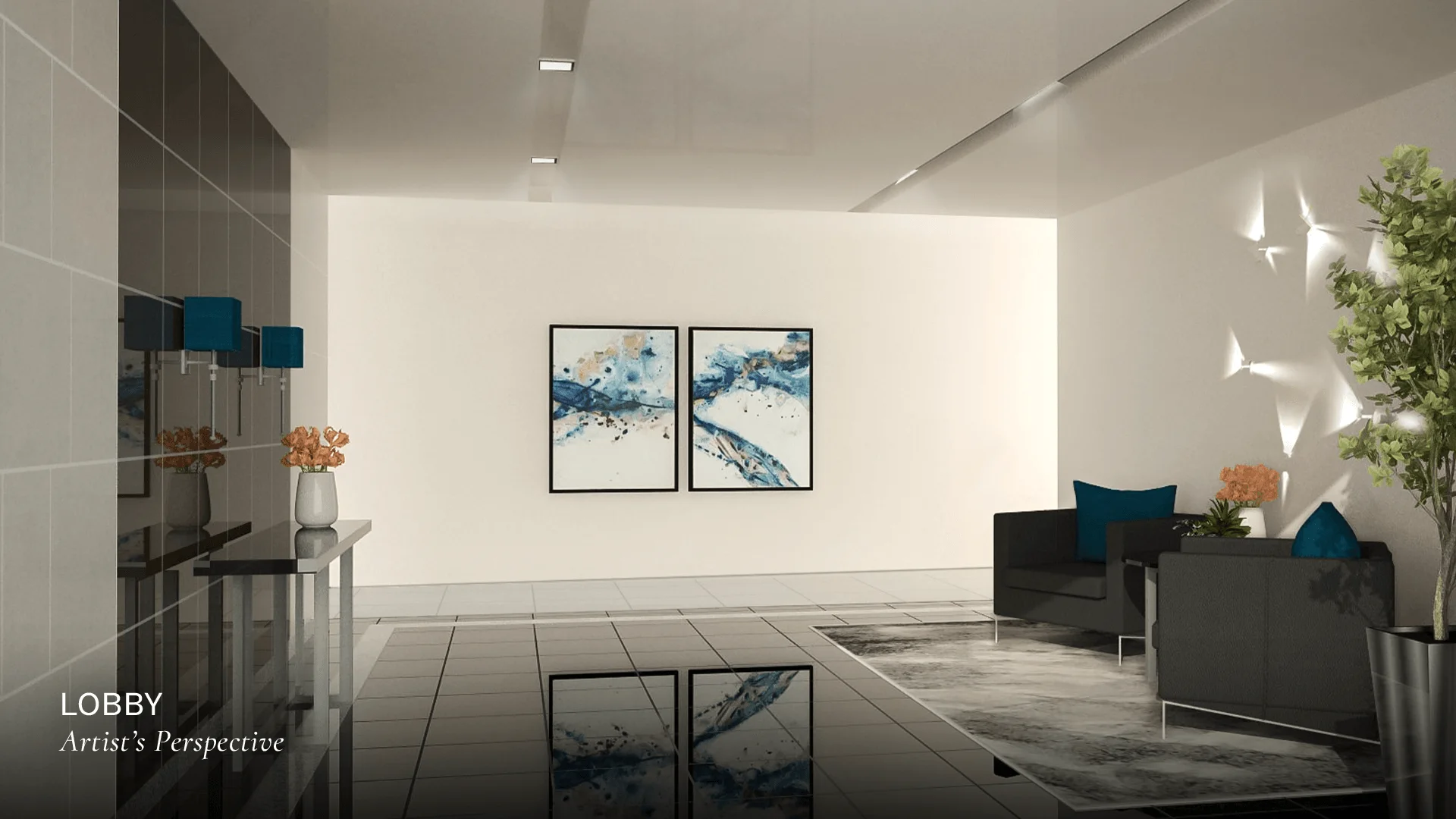 An amenity area at Spring Residences.