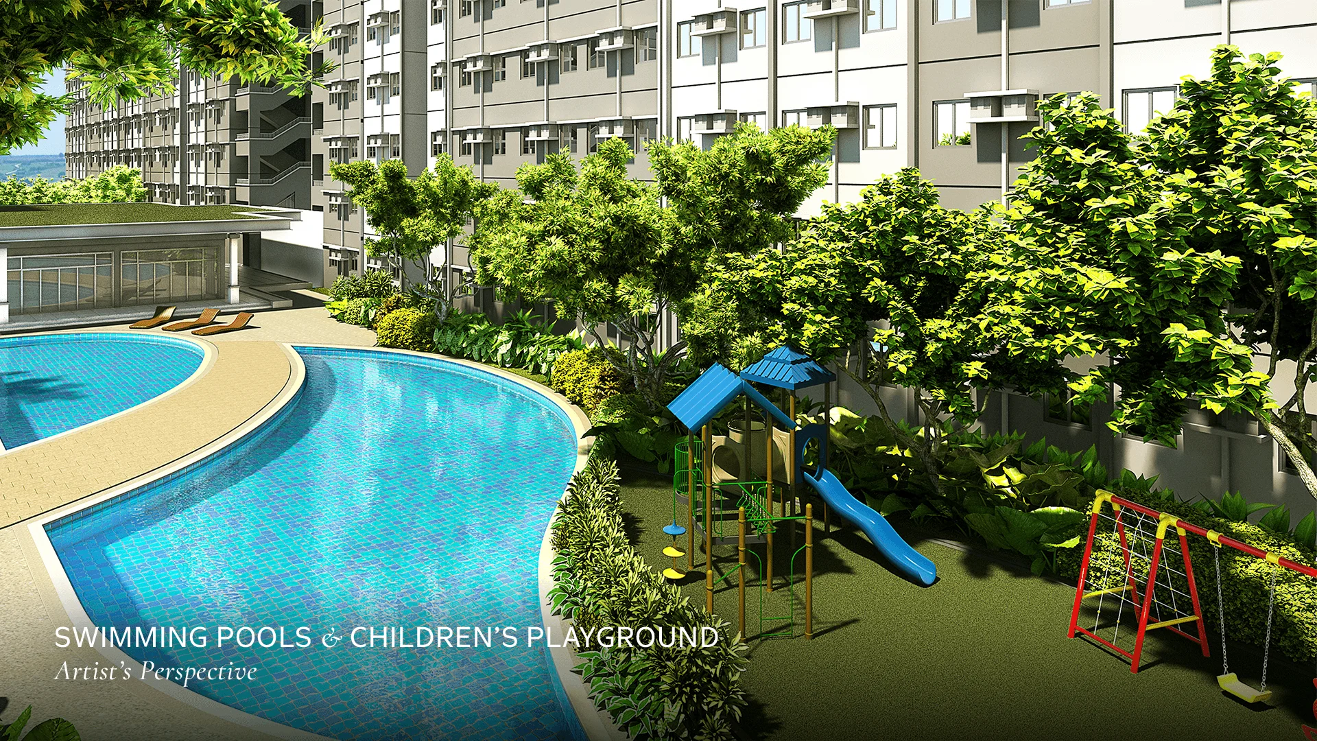An amenity area at Leaf Residences.