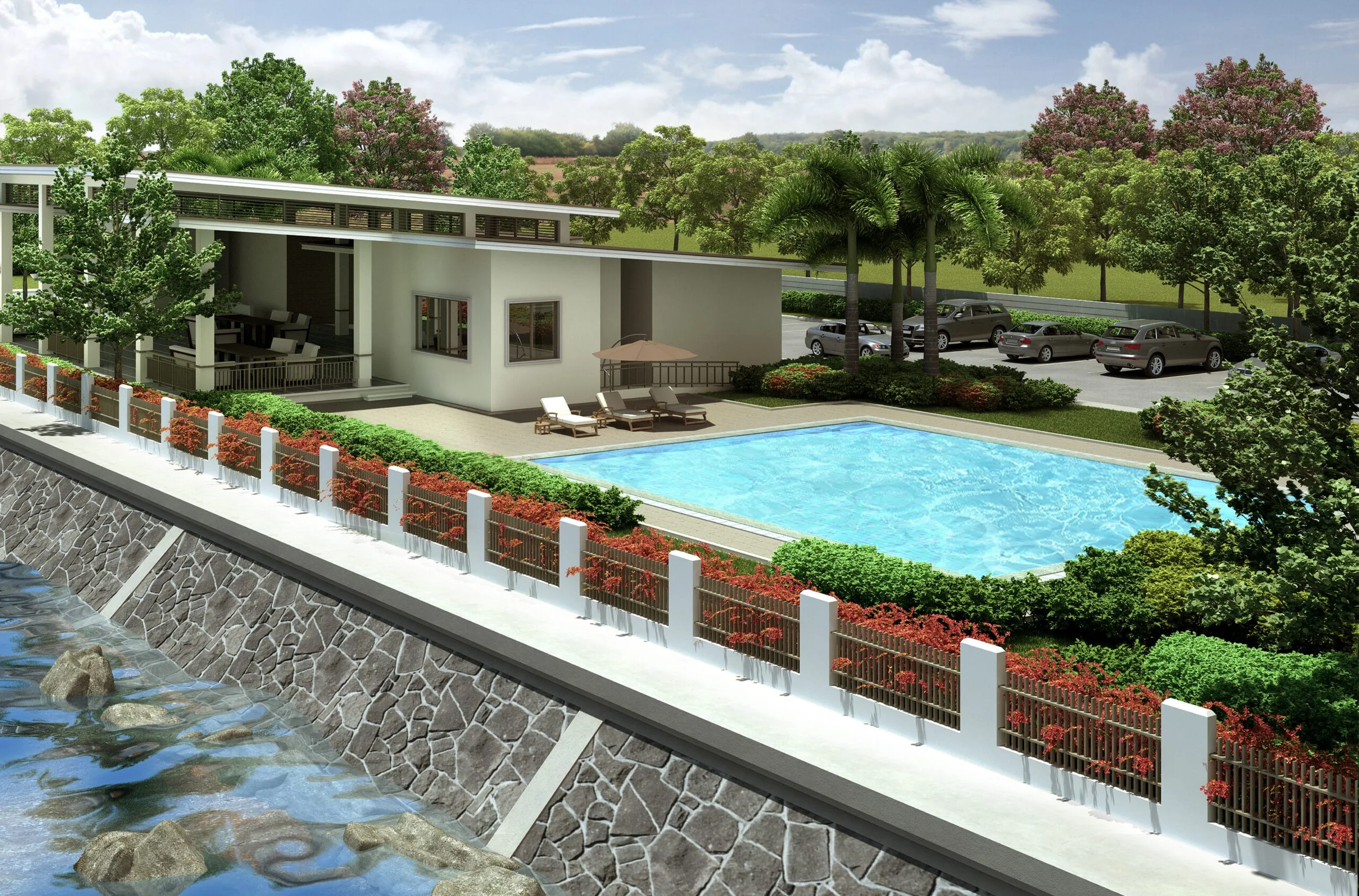 The clubhouse at Cheerful Homes, another view.