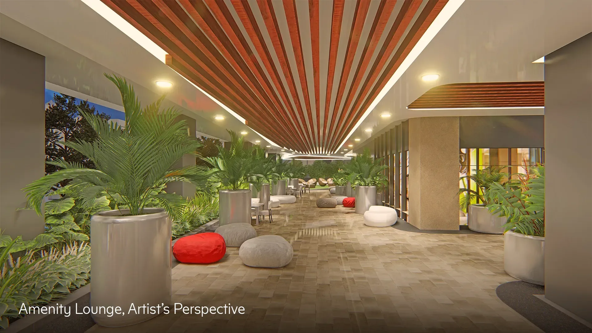An amenity area at Light 2 Residences.