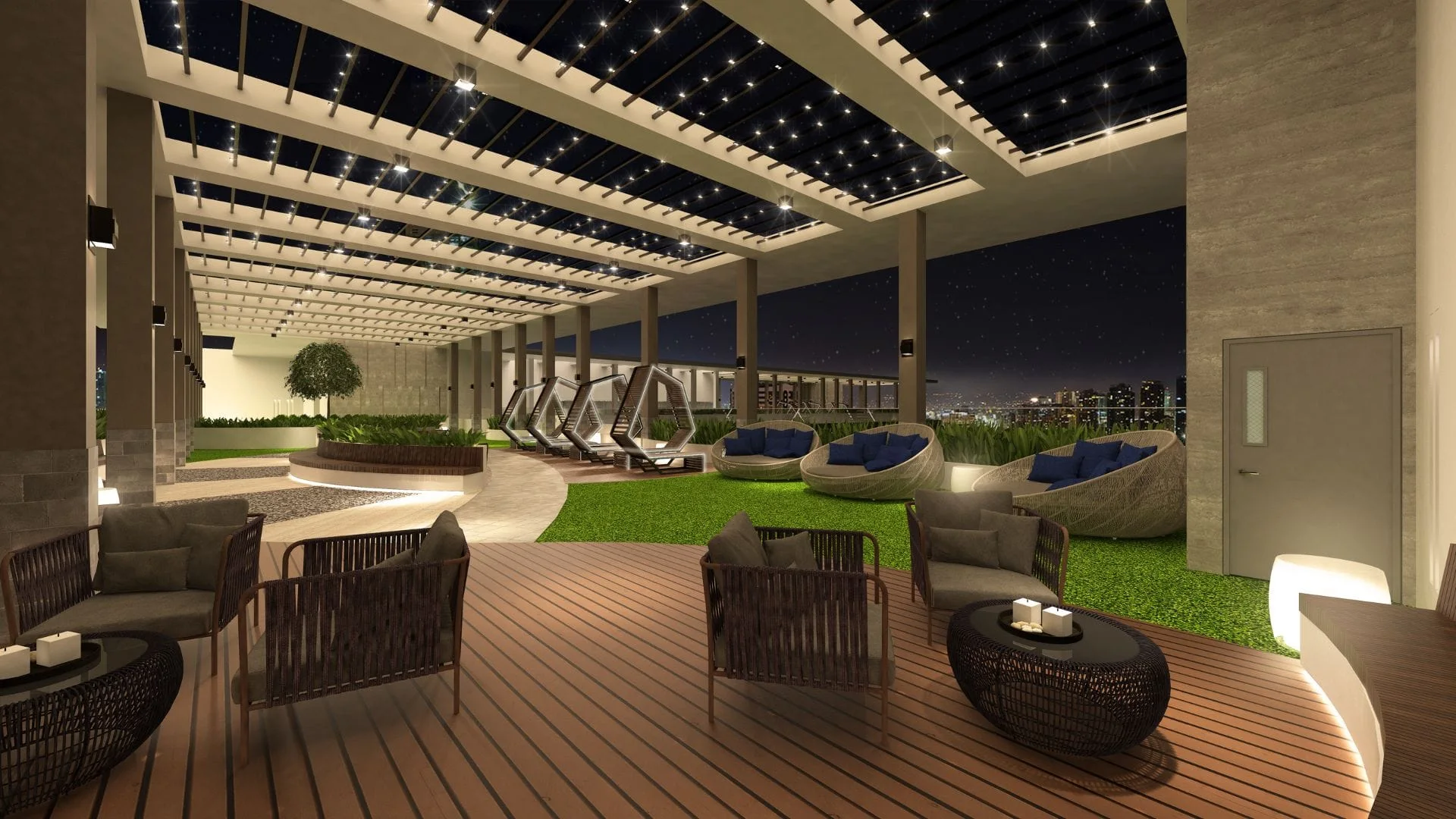 An amenity area at Glam Residences.