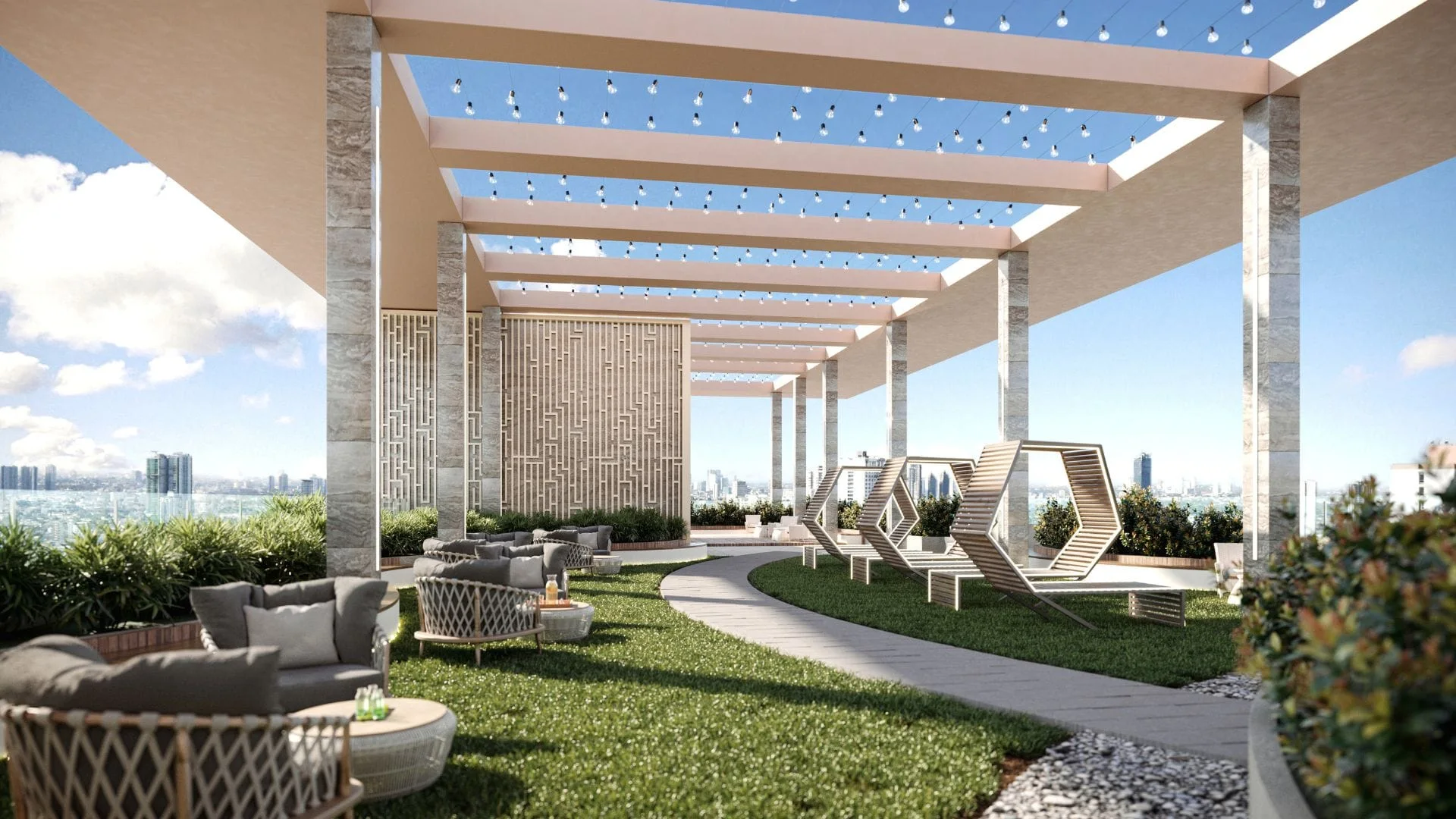 An amenity area at Glam Residences.