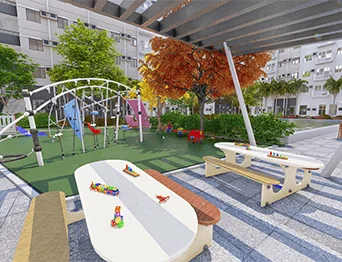 An amenity area at Charm Residences.
