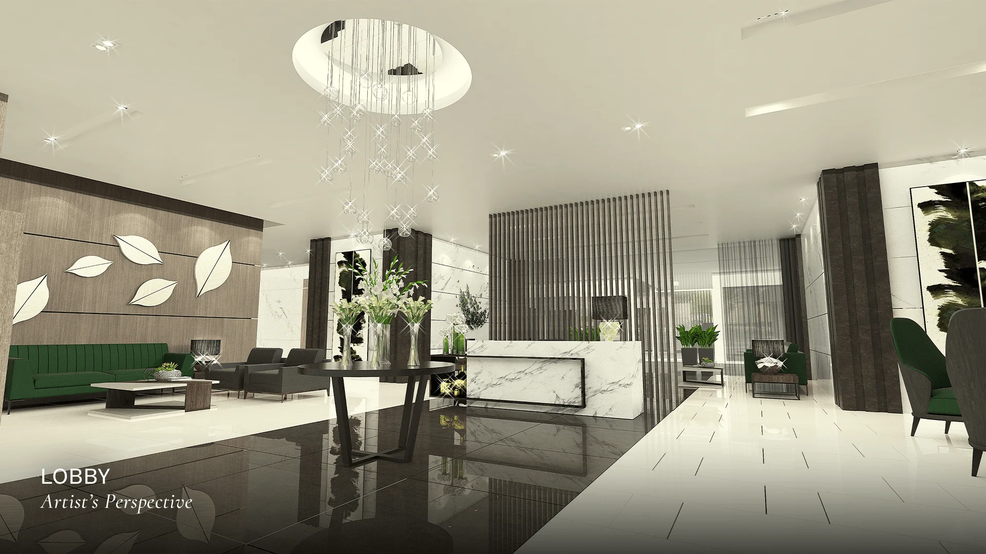 An amenity area at Leaf Residences.