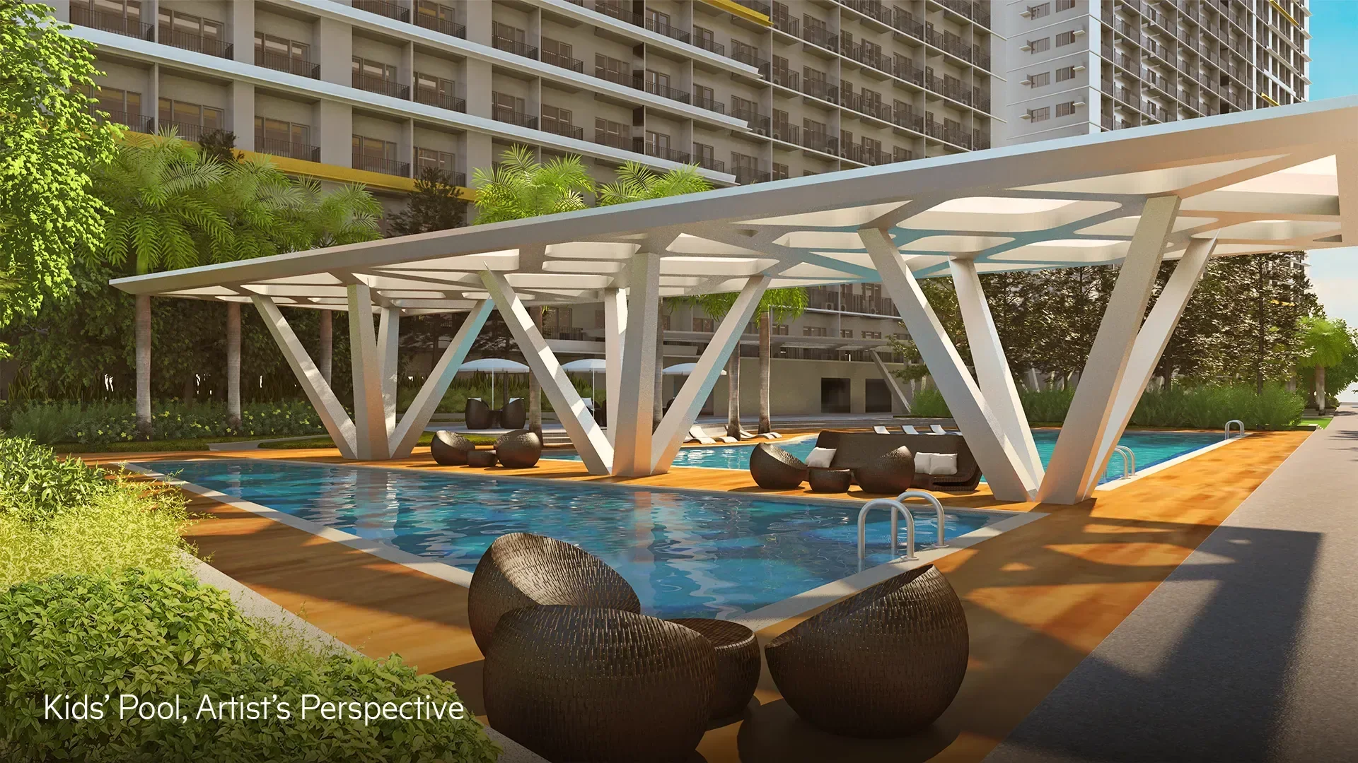 An amenity area at Fame Residences.