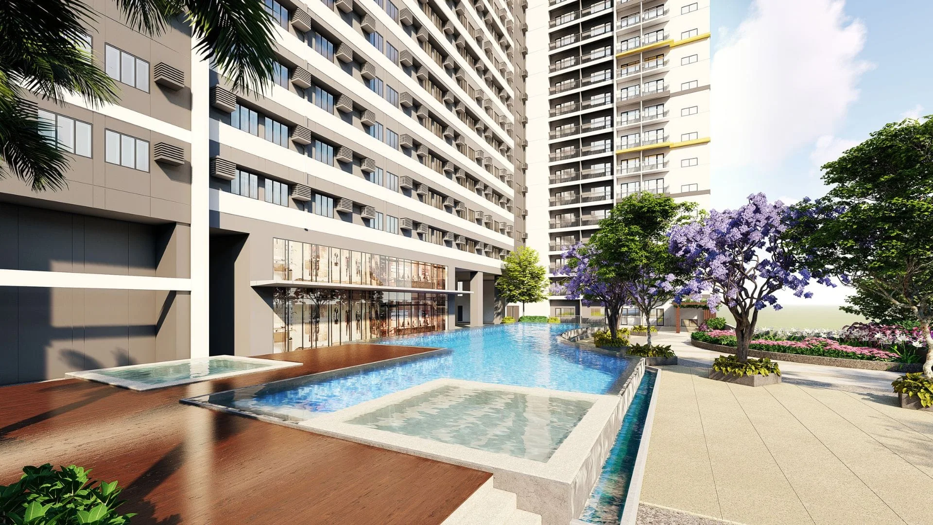 An amenity area at Glam Residences.