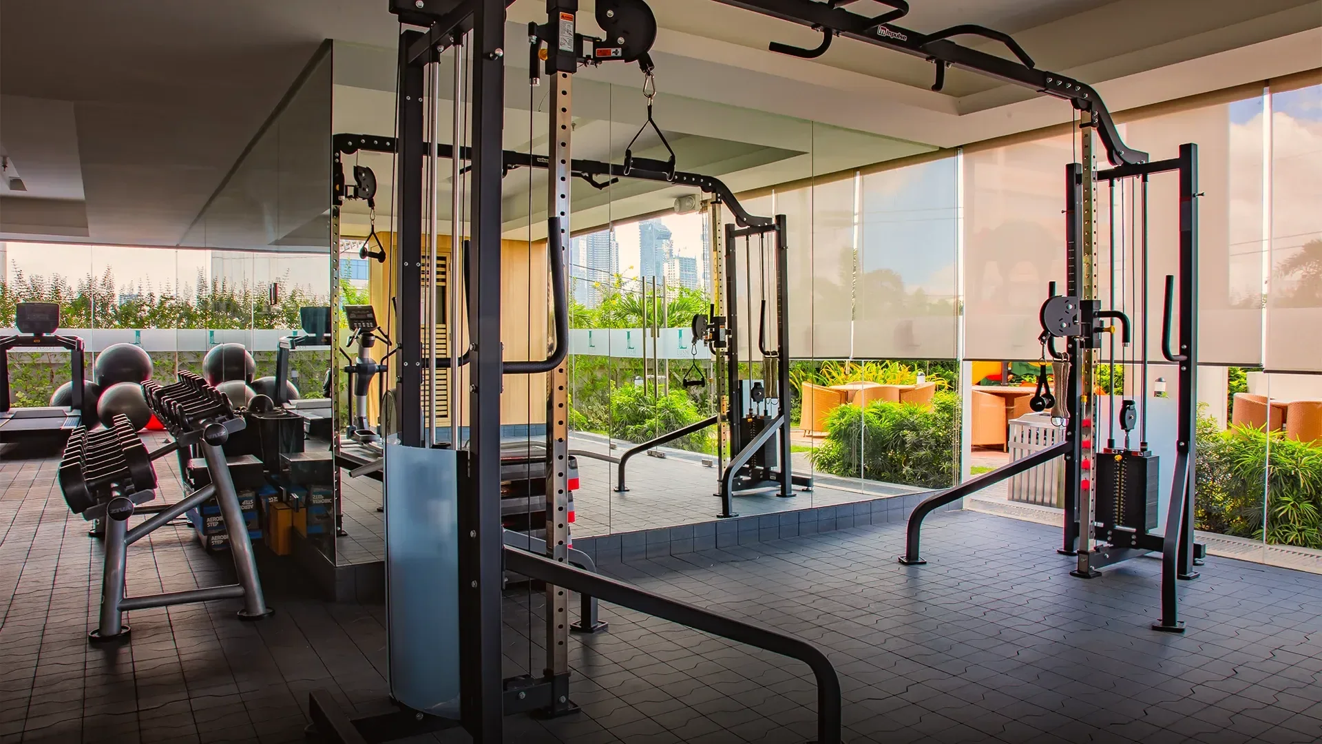 The fitness gym at Lush Residences.
