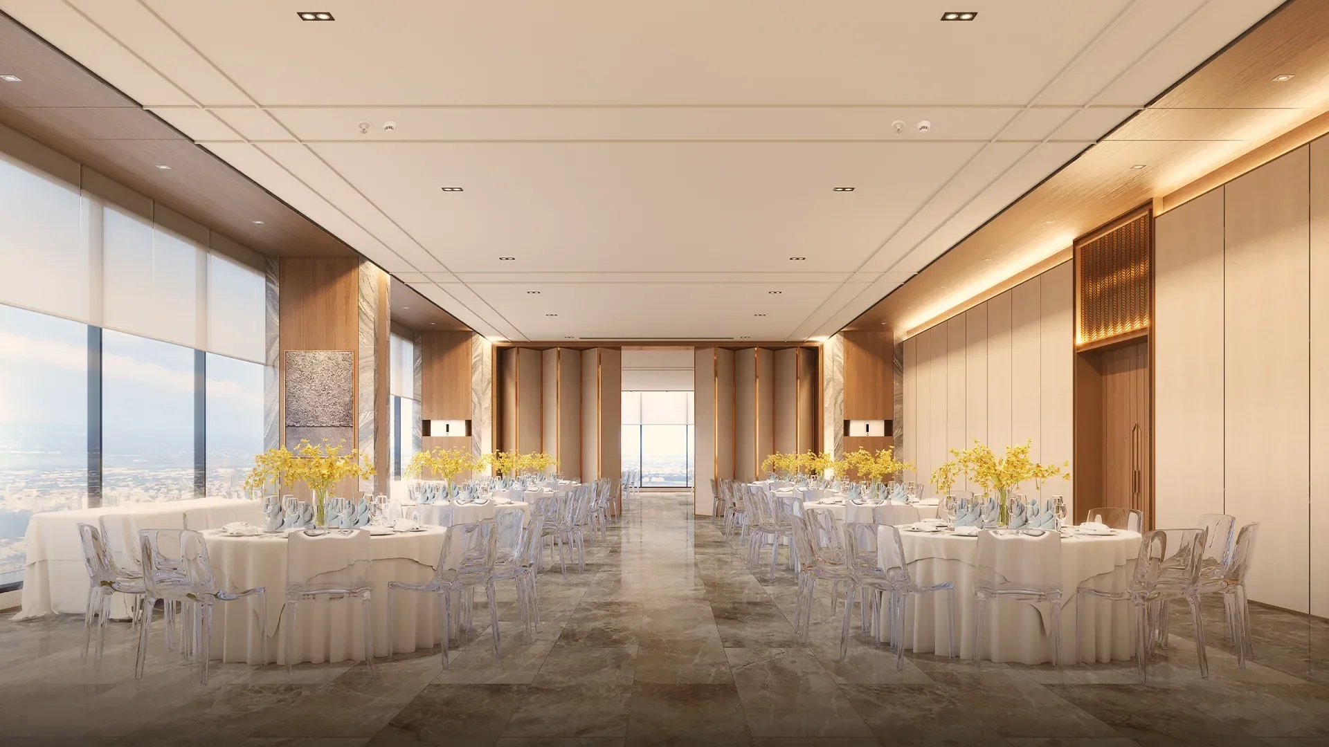 The celebration hall at Sands Residences.