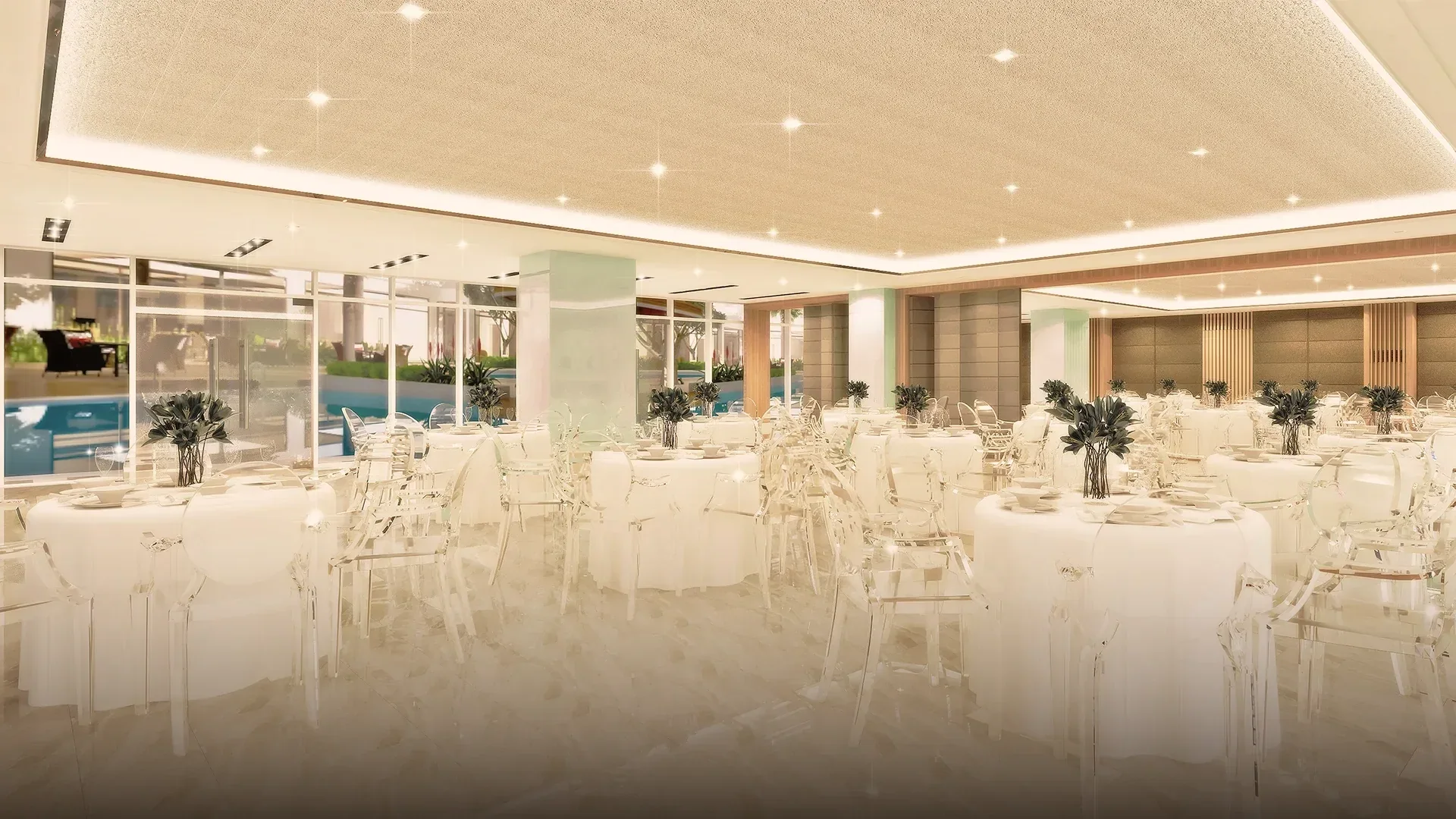 The function room at Mint Residences.