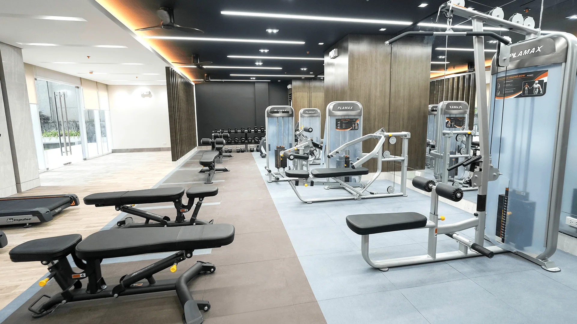 The gym at Red Residences.