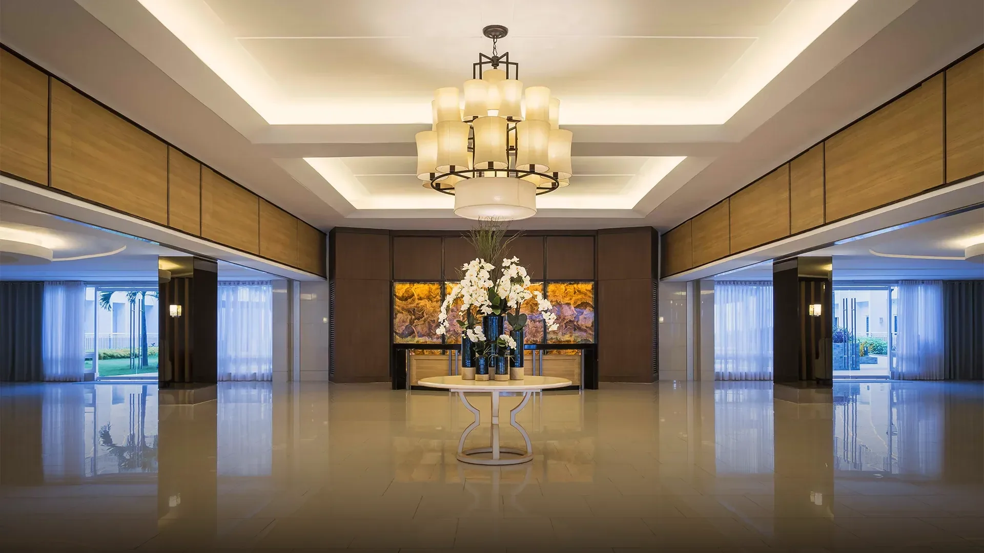The lounge at Shell Residences.