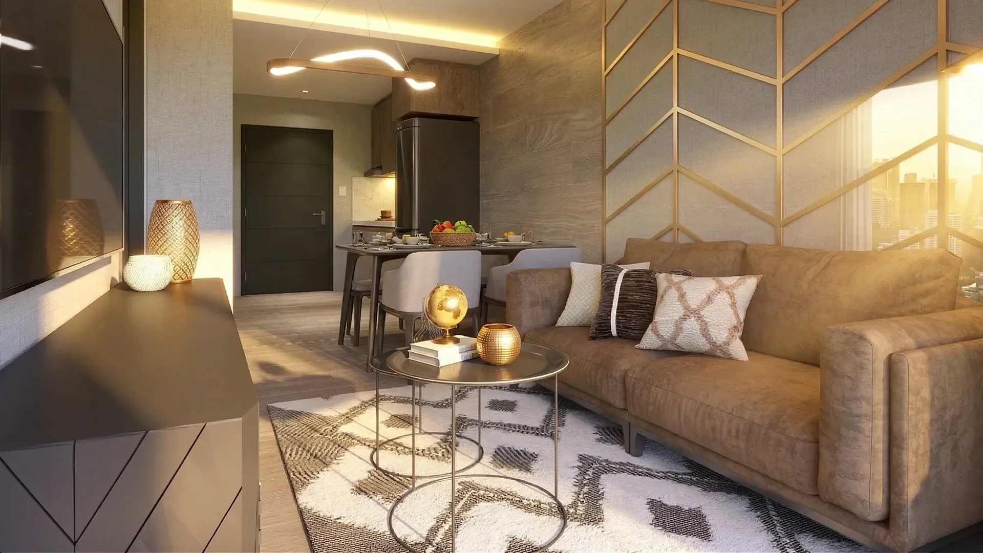 A residents' lounge at Twin Residences.