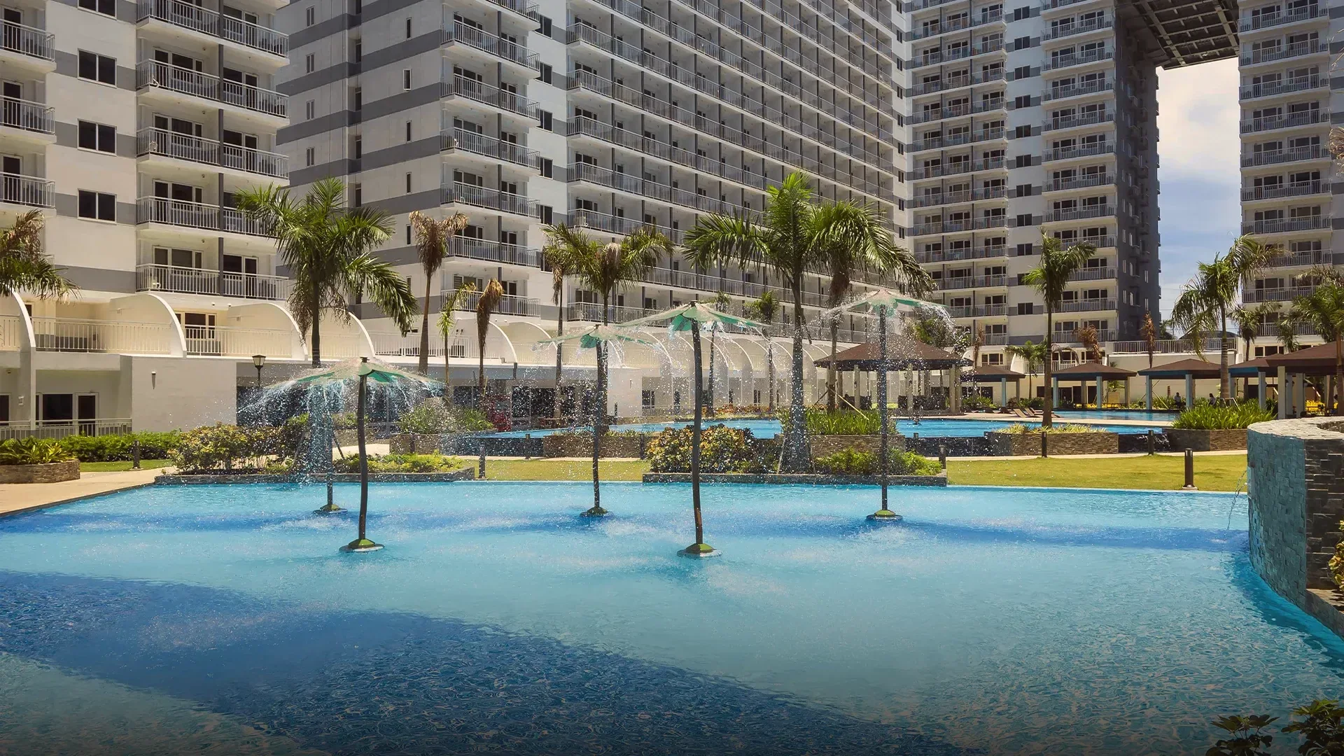A swimming pool at Shell Residences.