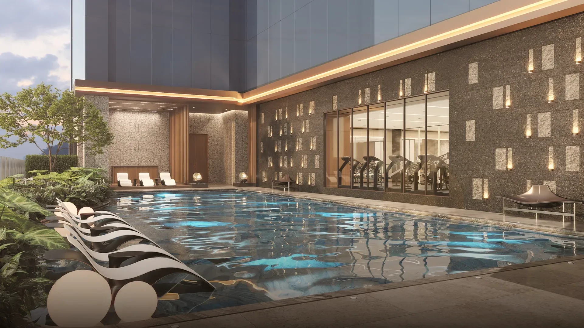 The pool at Sands Residences.