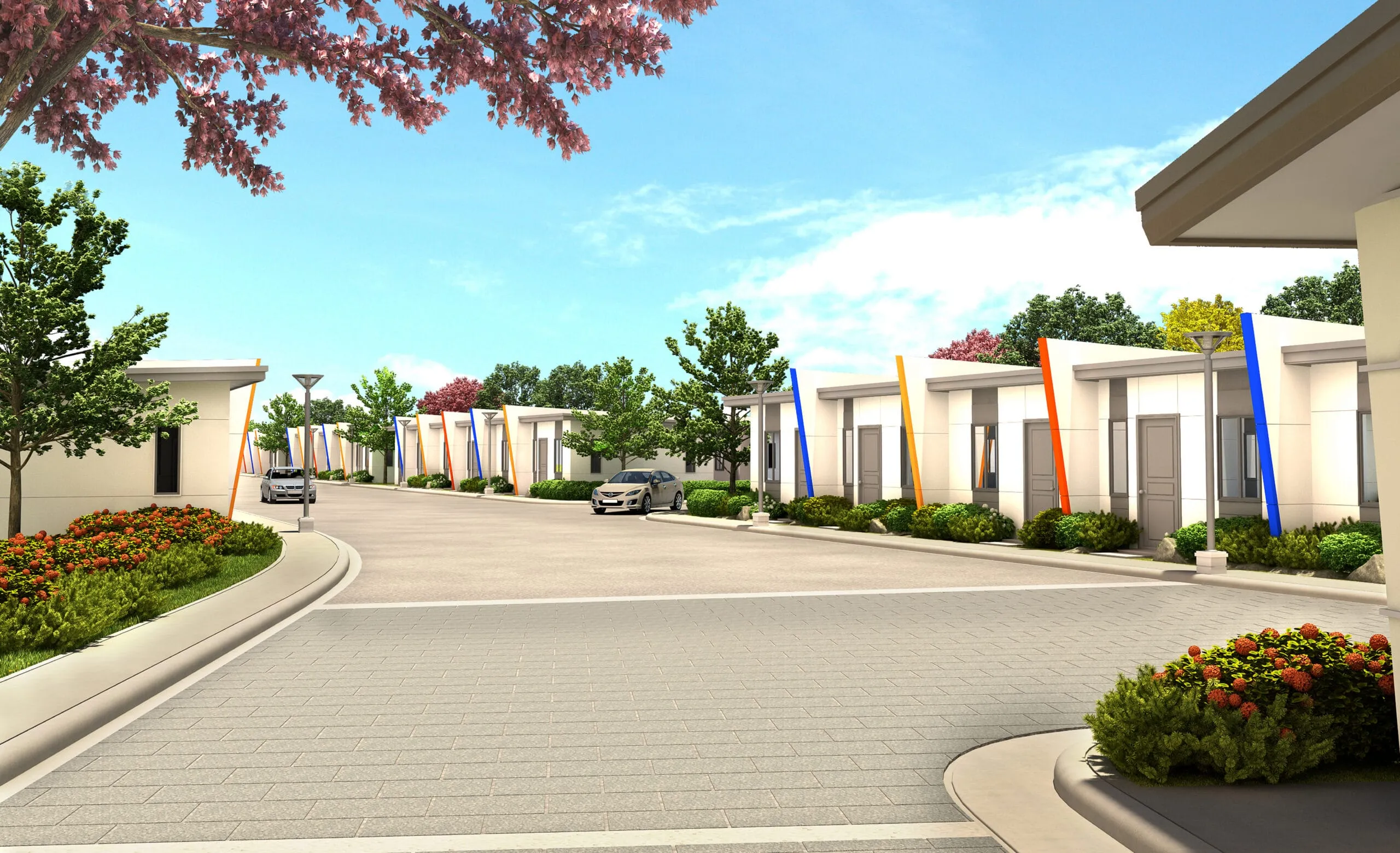Cheerful Homes facade in Mabalacat City, Pampanga.