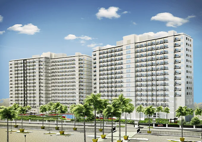 South Residences facade adjacent to SM Southmall.