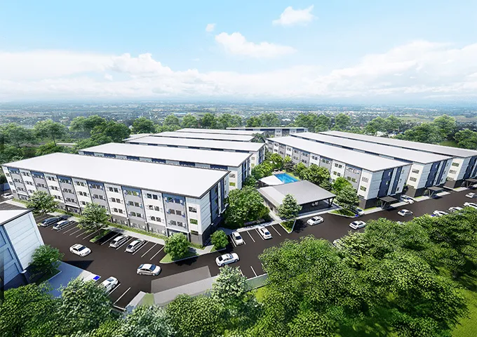 Now Residences facade in Angeles City, Pampanga.