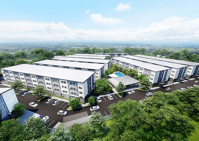 Now Residences building facade in Angeles City, Pampanga.