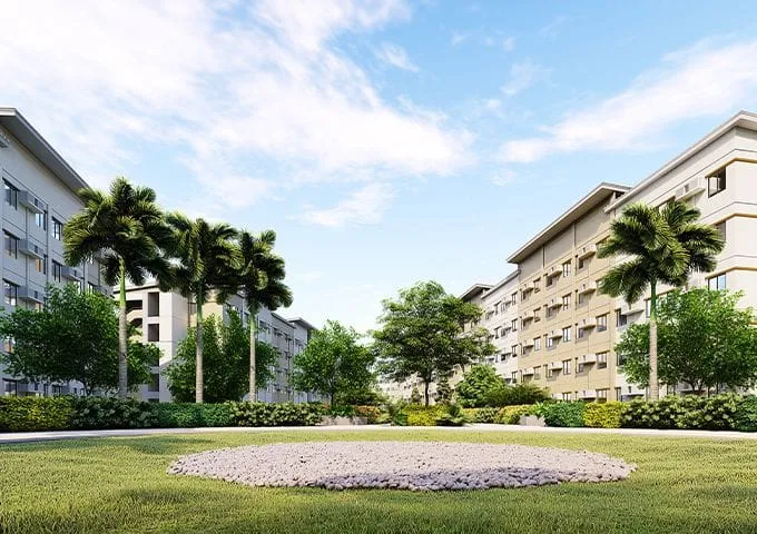 Park Residences facade across from SM City Sta. Rosa.