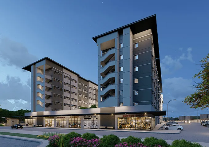 Leaf Residences facade in Susana Heights, Muntinlupa City.