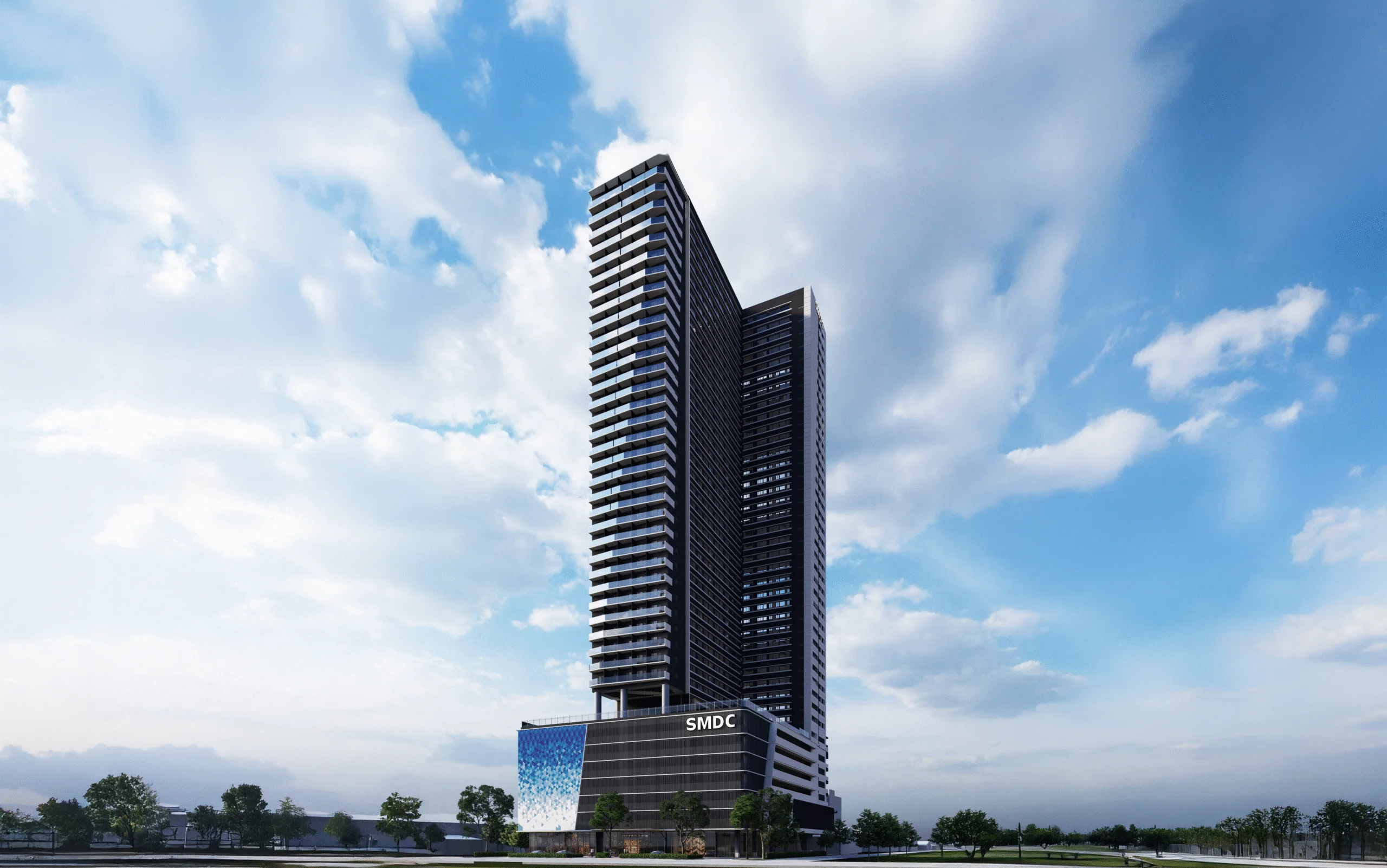 Gem Residences building facade in Pasig City.