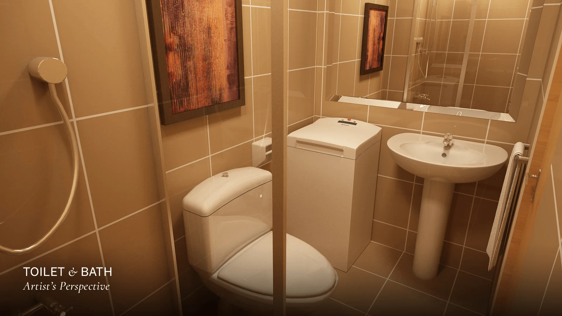 A unit interior at Wind Residences.
