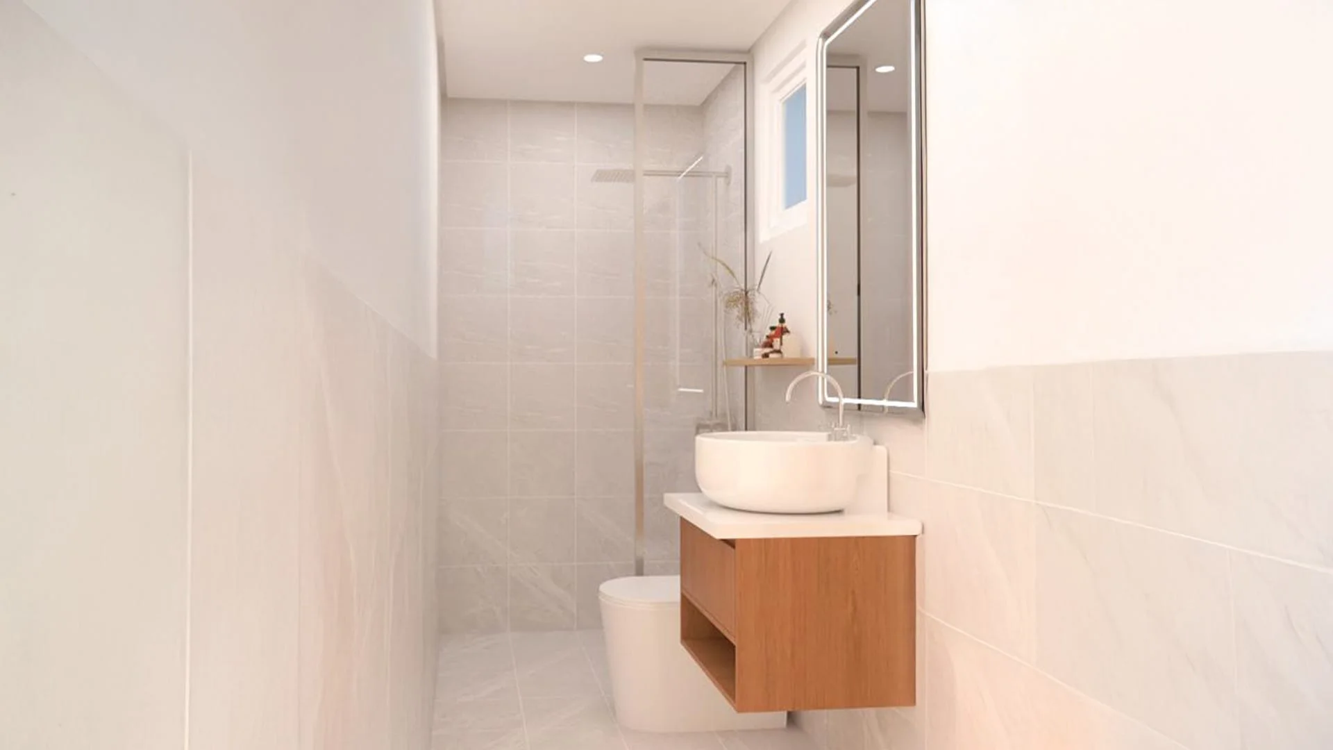 A bathroom inside a Symphony Homes model house.