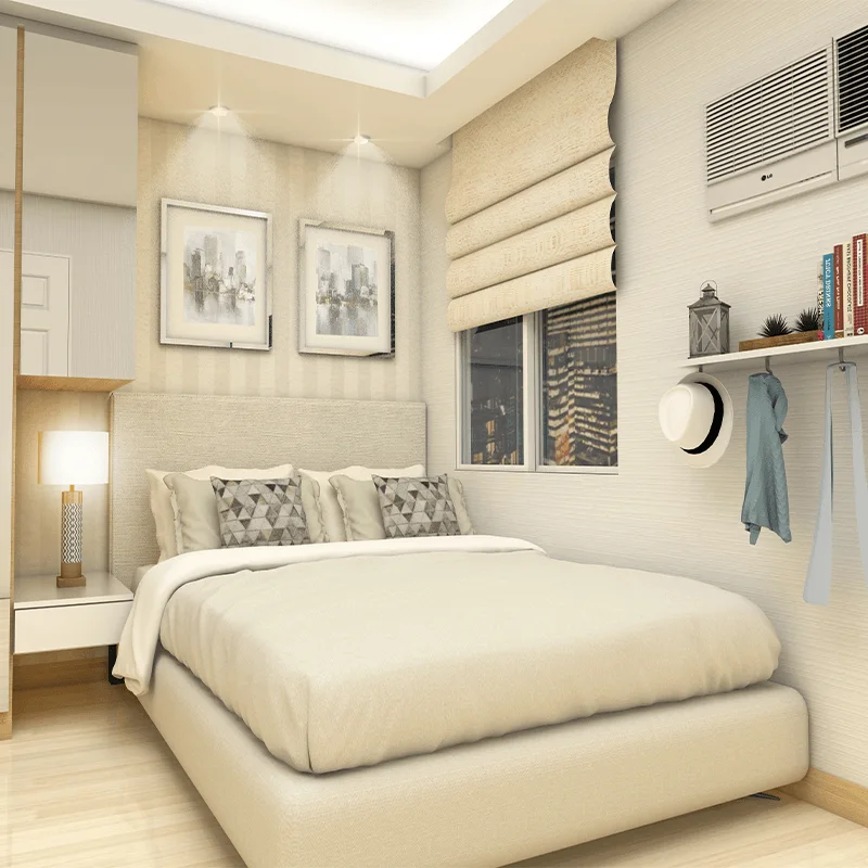 A unit interior at Charm Residences.