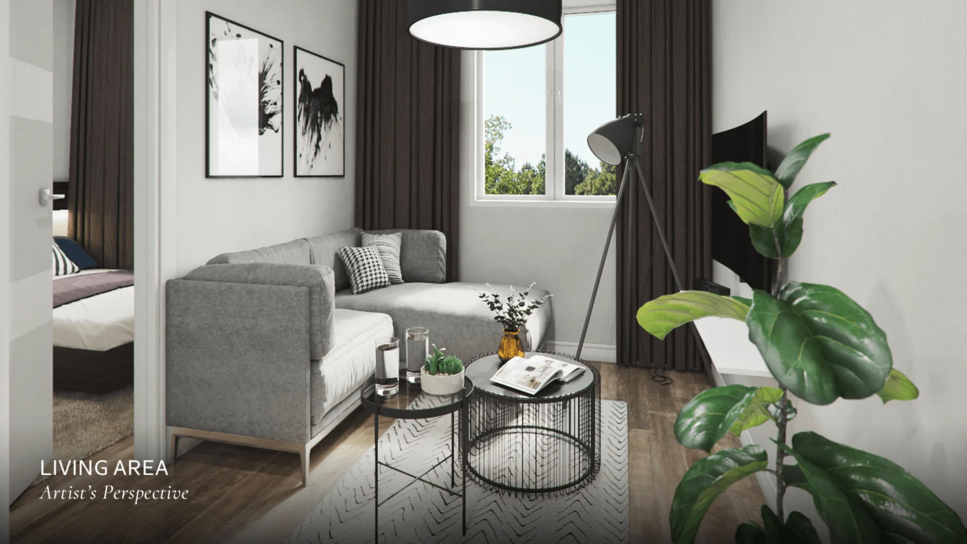 A unit interior at Now Residences.