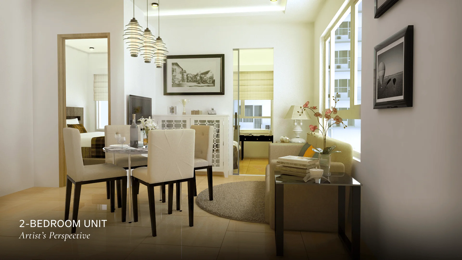 A unit interior at Spring Residences.