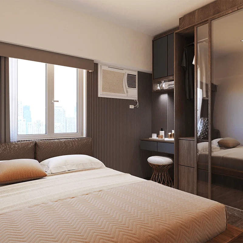 A unit interior at Glade Residences.