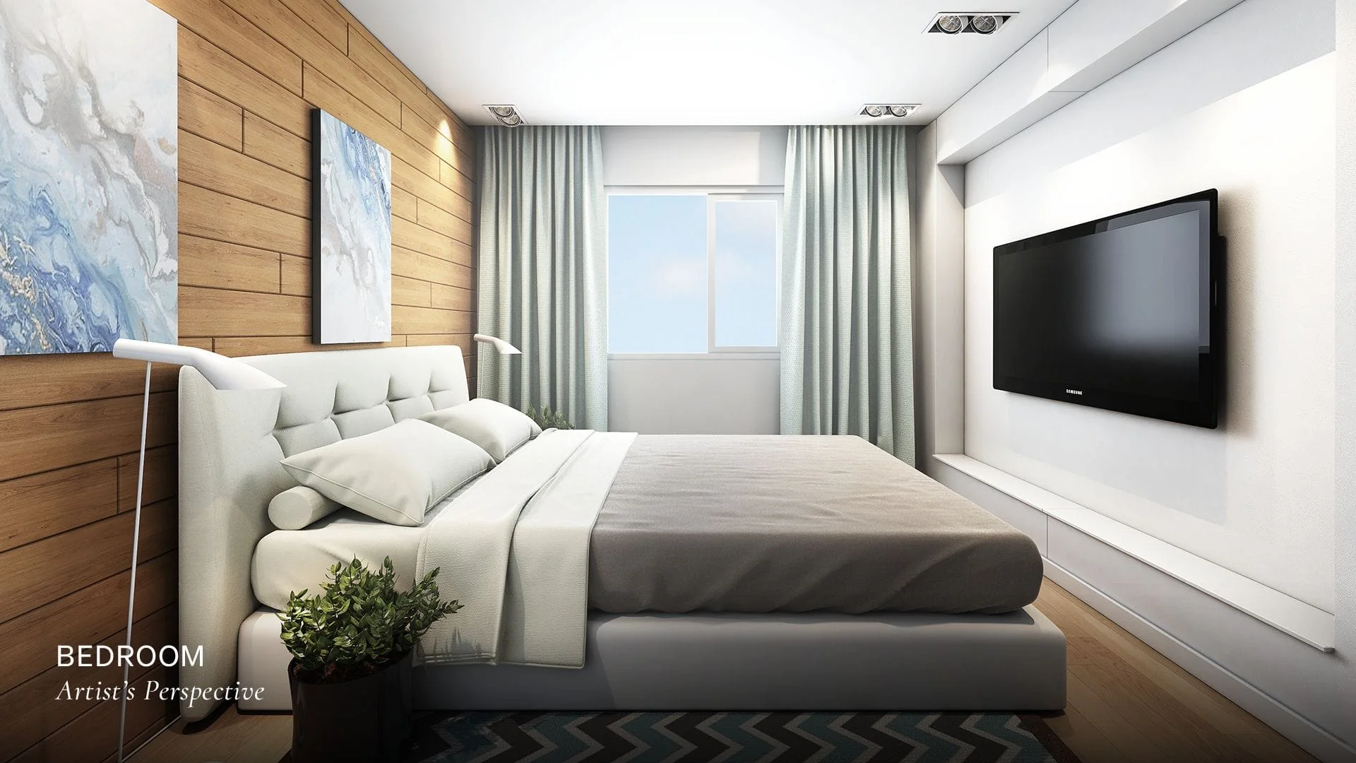 A unit interior at Park Residences.