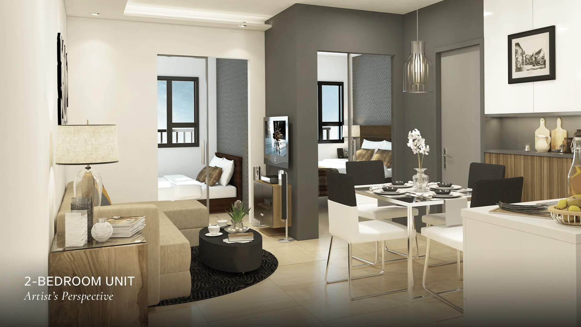 A unit interior at Joy Residences.