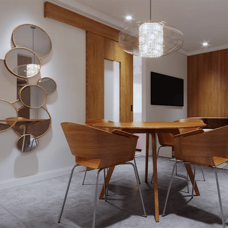 A unit interior at Turf Residences.