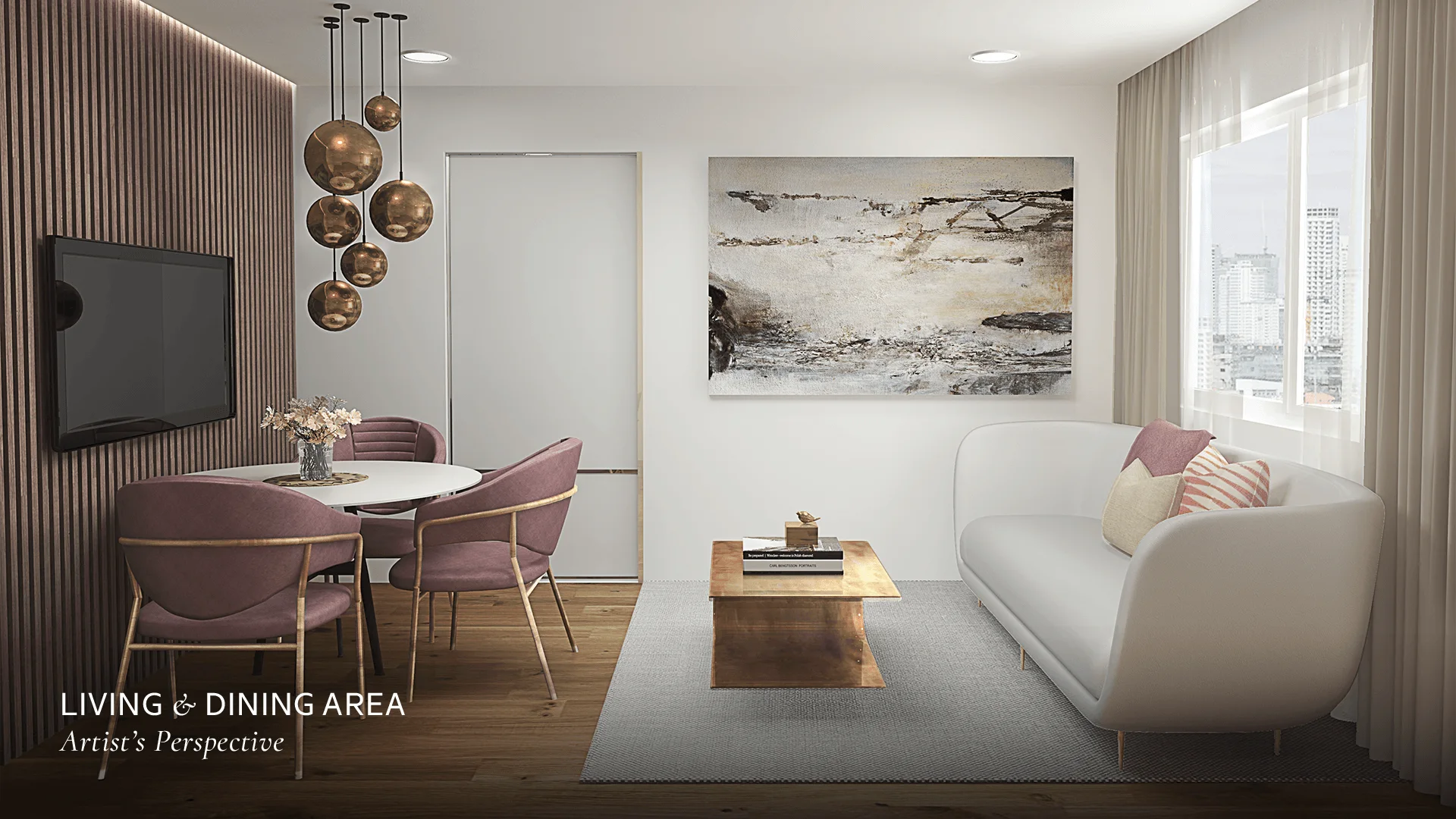 A unit interior at Now Residences.