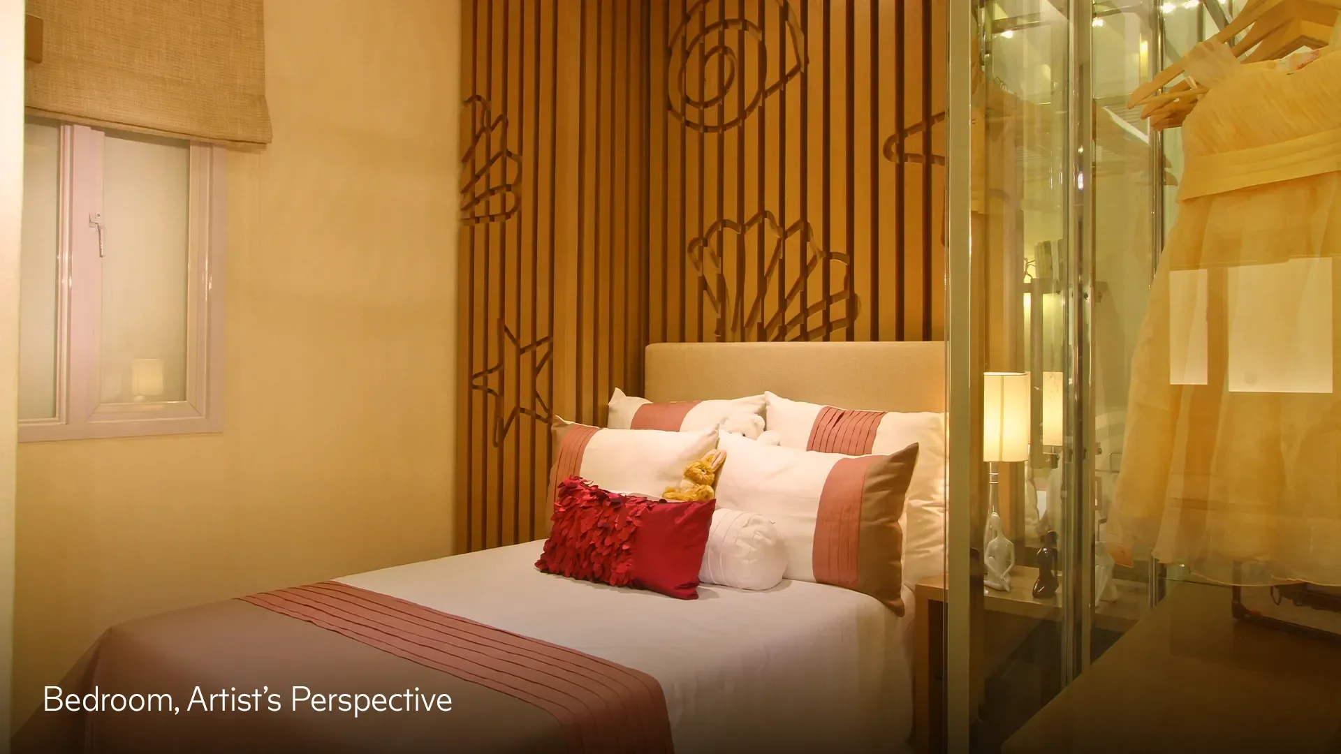 A unit interior at Shell Residences.