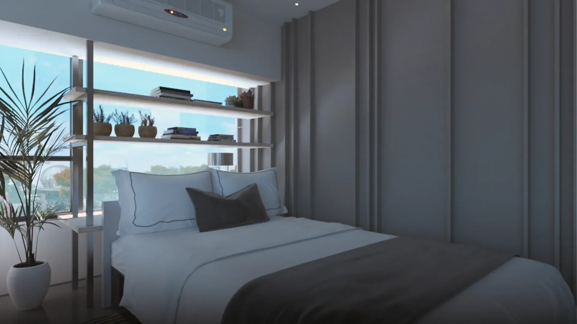 A bedroom at Ice Tower Residential Offices.