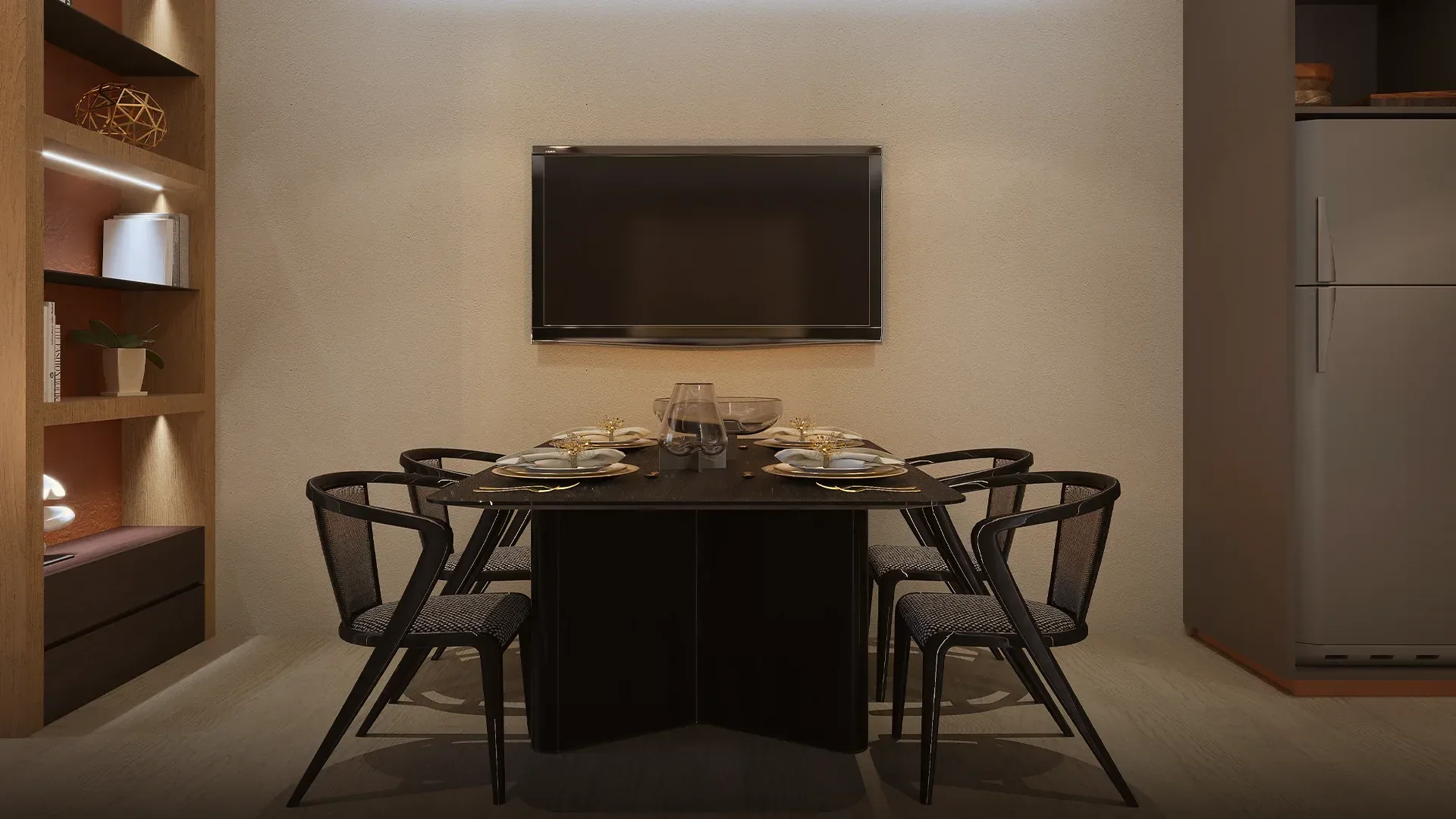 A unit dining area at Sands Residences.