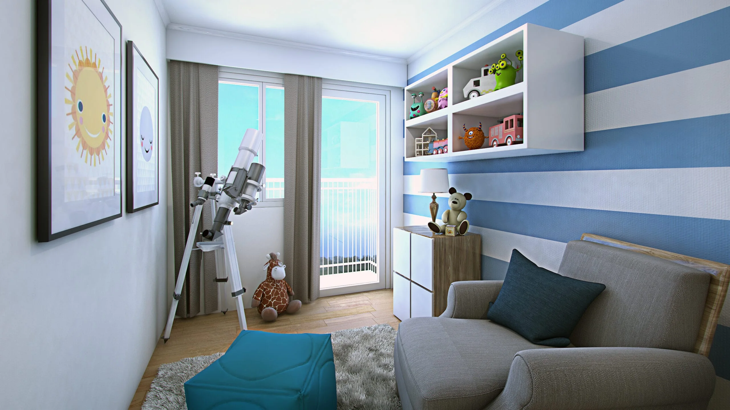 A flexi-room at Shore 3 Residences.