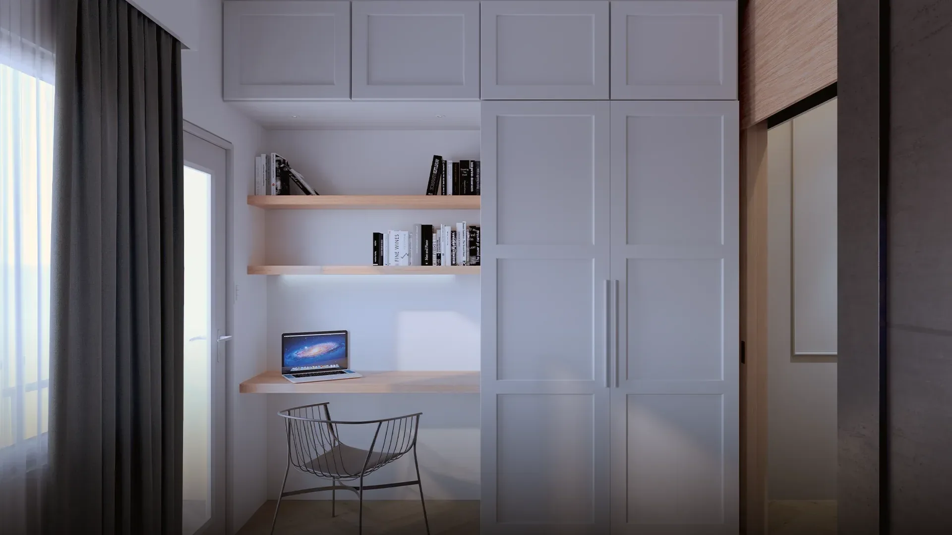 A unit work-from-home area at Mint Residences.